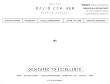 Tablet Screenshot of drdavidcaminer.com